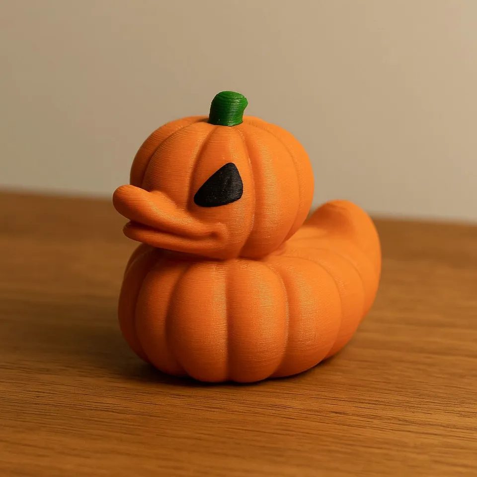 Halloween Pumpkin duck — vue 1