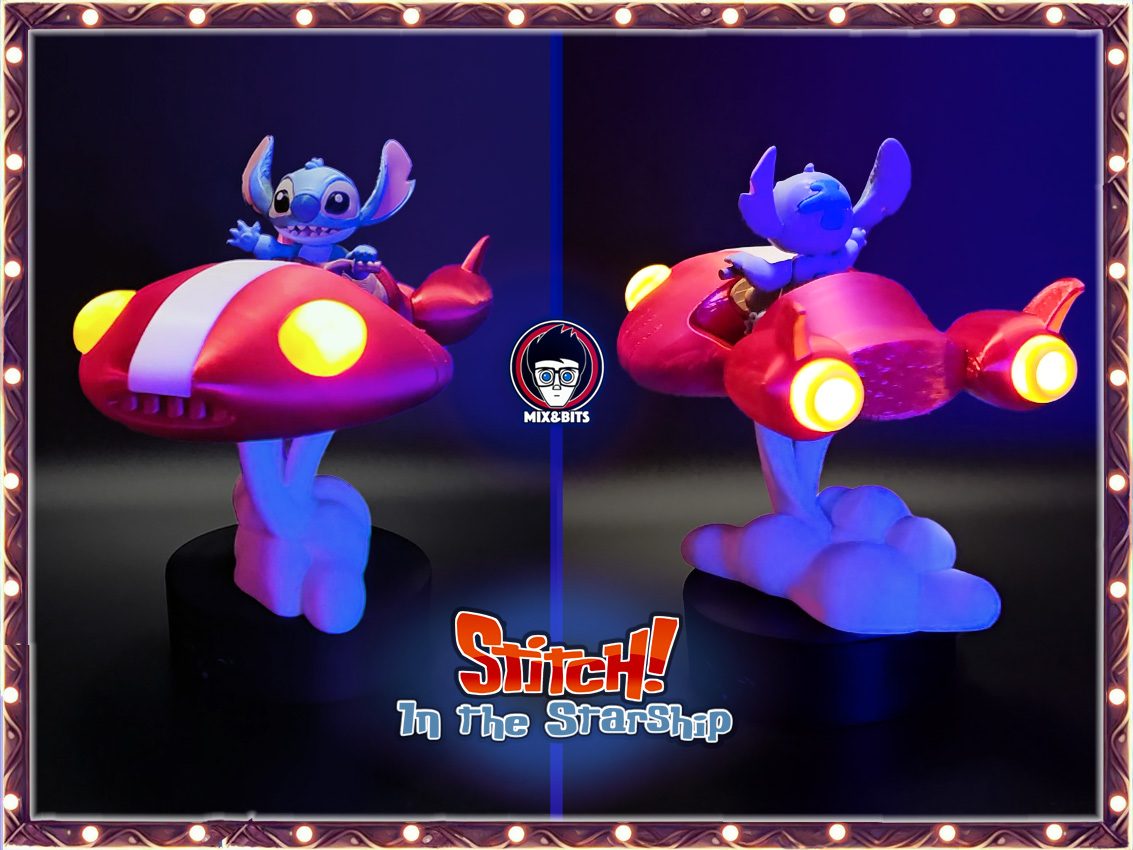 Happy 2025! Stitch and its Starship fanart! — vue 1
