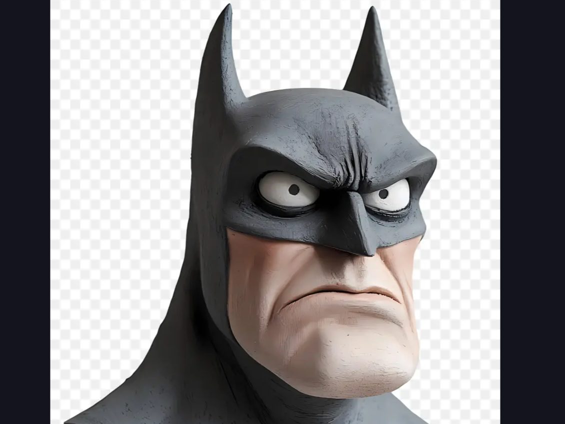 Heavy metal Batman bust — vue 1