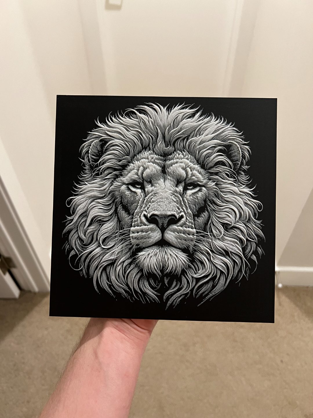 High Detail Lion Wall Art — vue 1