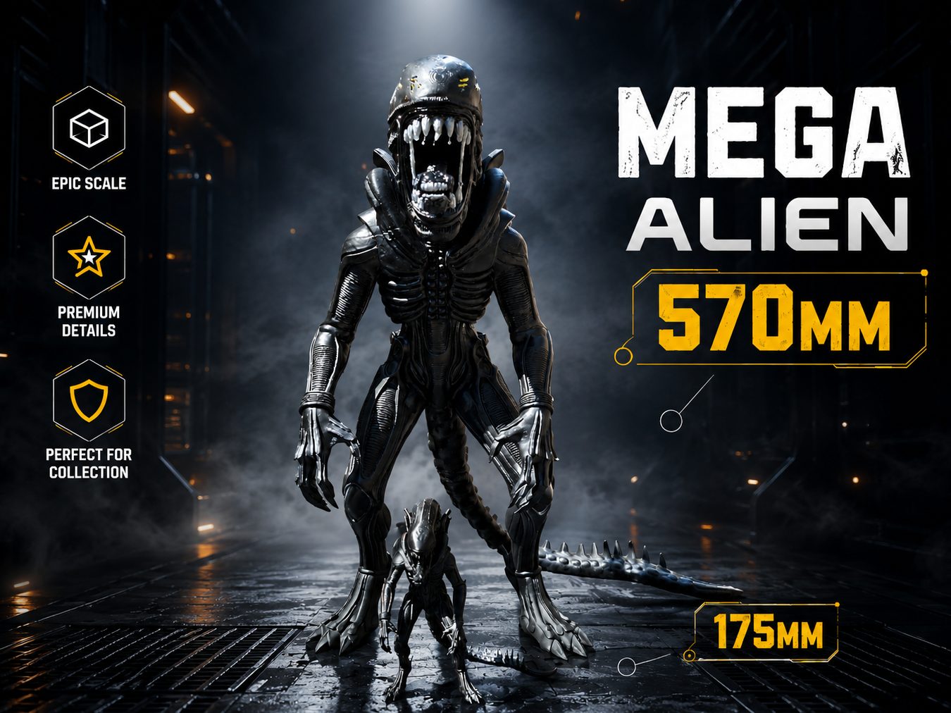 Highly Detailed Alien Xenomorph Inspired Figure — vue 1