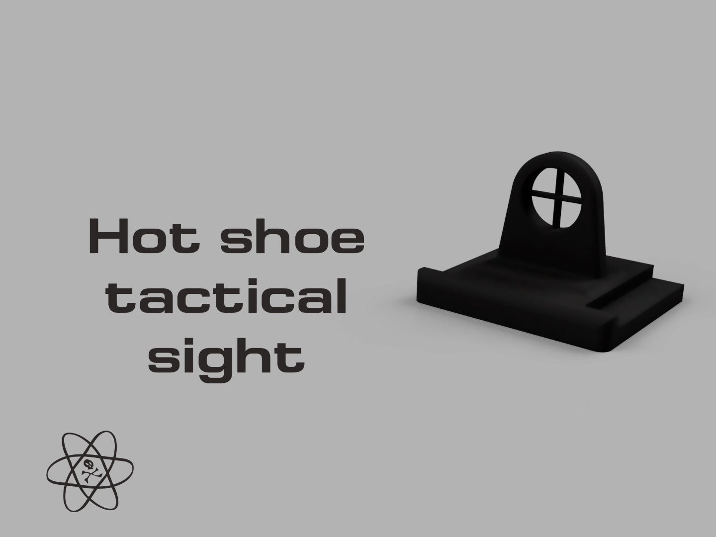 Hot shoe tactical sight — vue 1