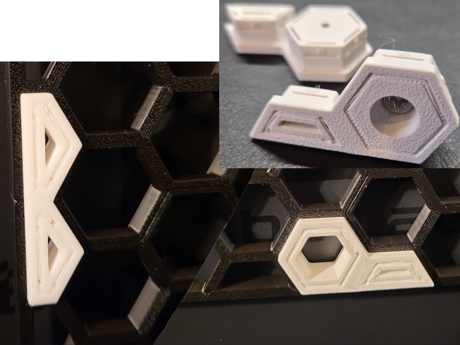 HSW side / halfed Connector for Honeycomb Wall — vue 1