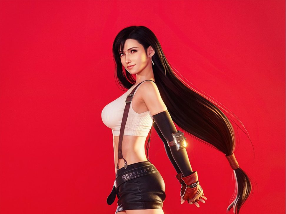 hueForge Tifa fan art by Sreliata — vue 1
