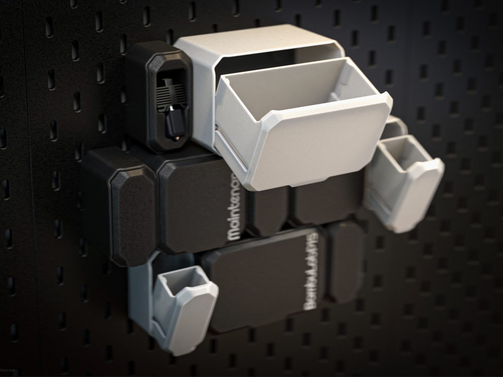 IKEA Skadis tilt drawer SKADBOX V2 sizes — vue 1
