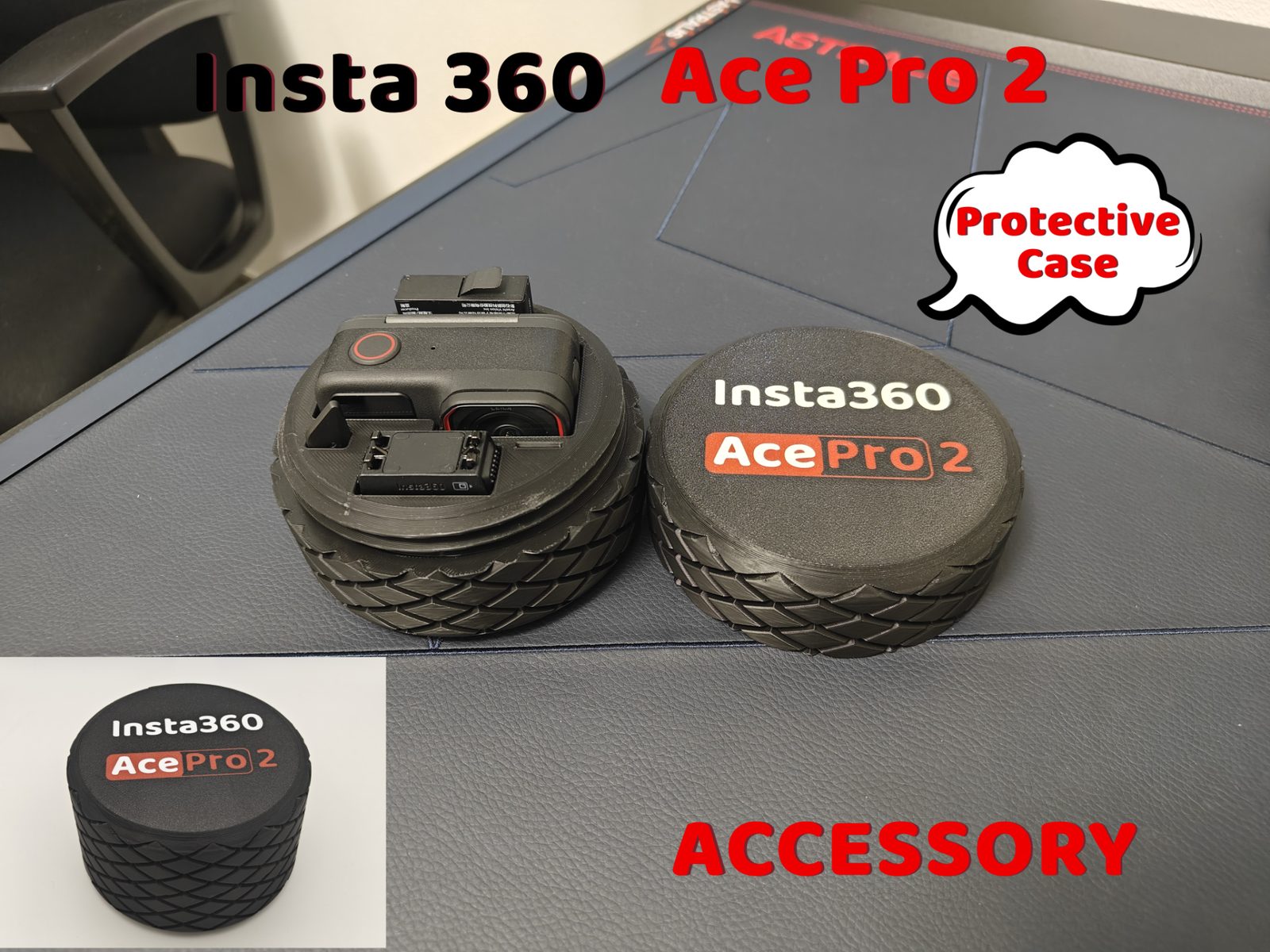Insta360 Ace Pro 2 Case Rugged Grip — vue 1