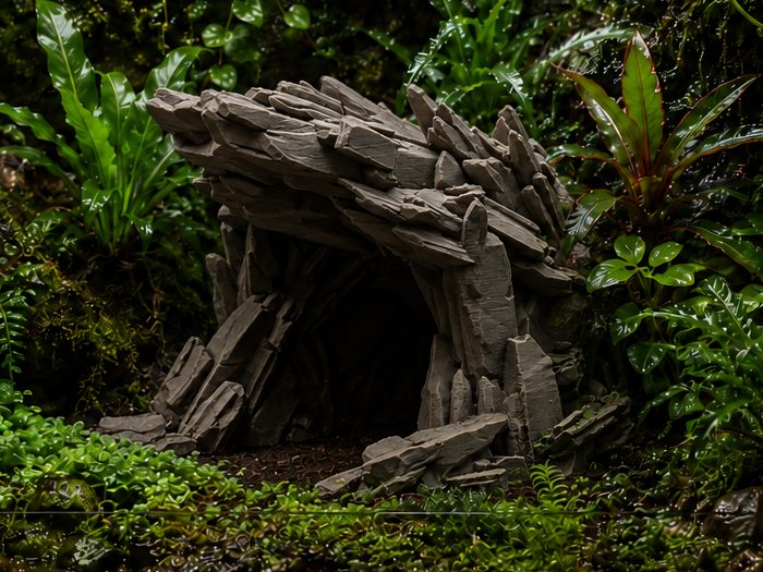 Jagged Stone Cave - Terrarium & Aquarium Decor — vue 1
