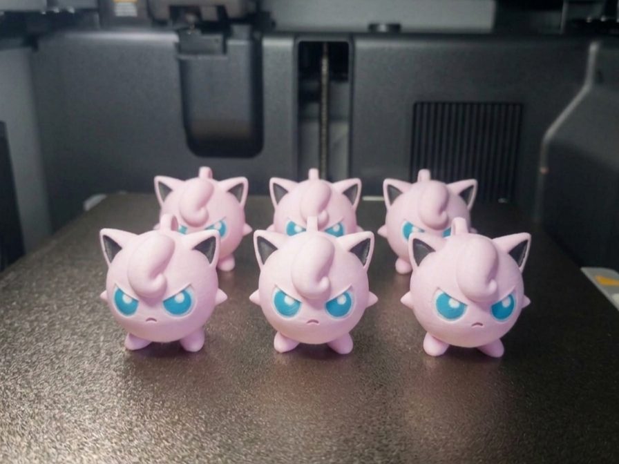 Jigglybuff pokemon keychain multicolor — vue 1