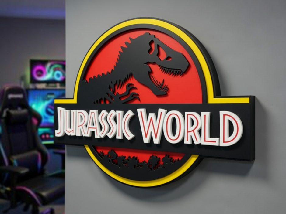 Jurassic Park Retro Logo AMS Ready — vue 1
