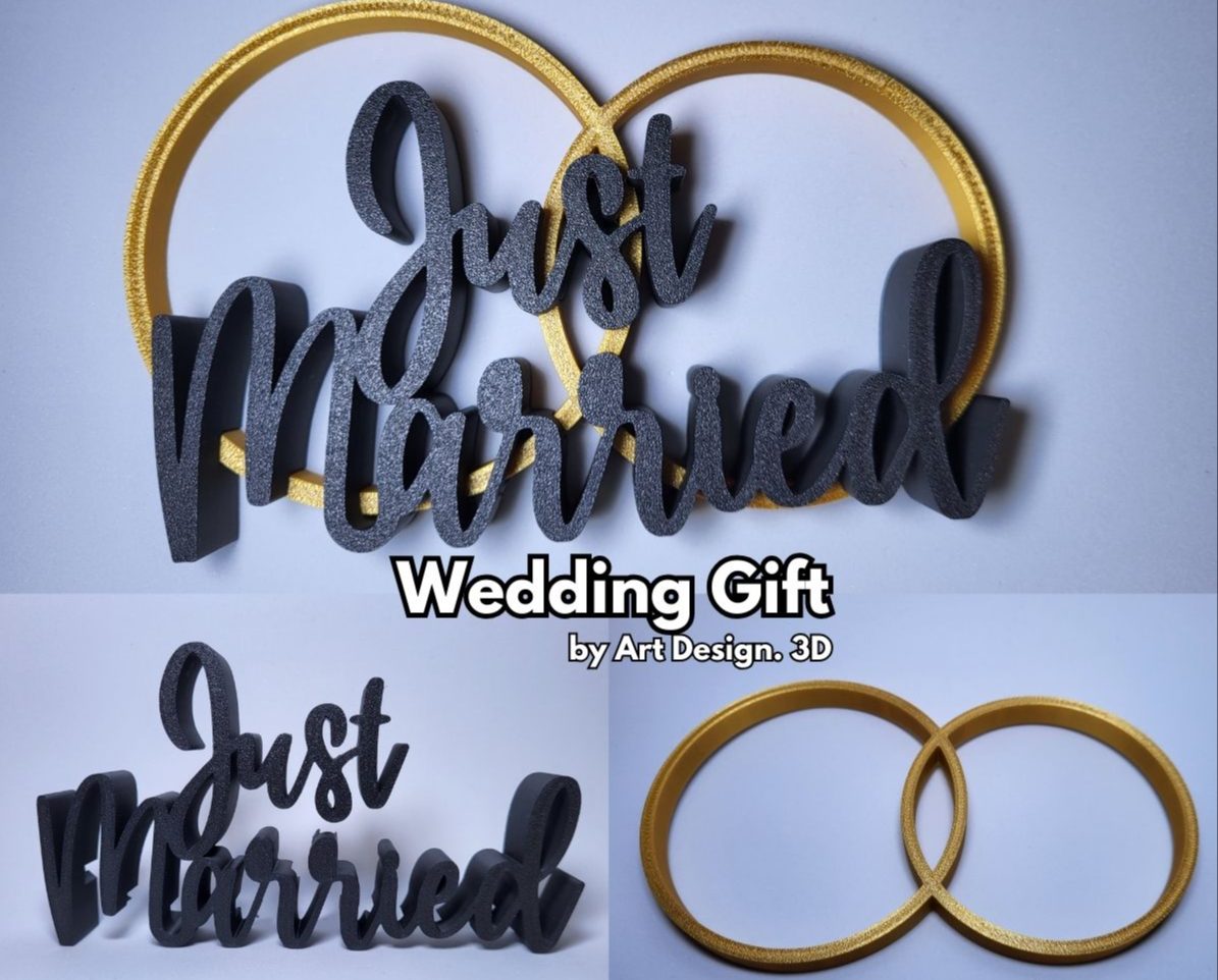 Just Married Wedding Gift — vue 1