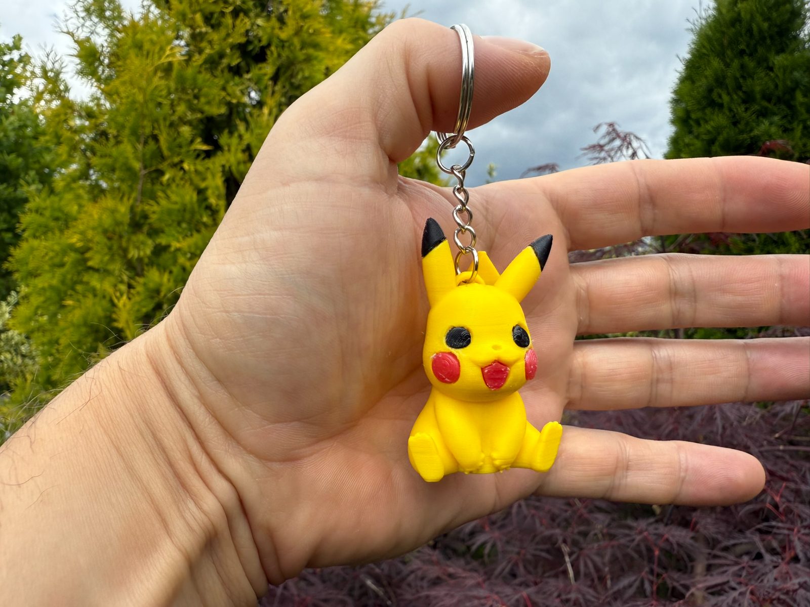 Keychain Pikachu Pokemon - ( 5,5 cm ) — vue 1