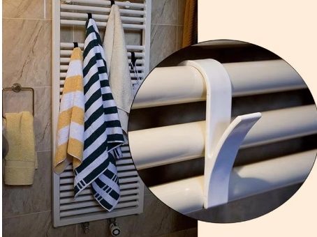 Kitchen Bathroom Bedroom Hanger Clips Storage Rack — vue 1