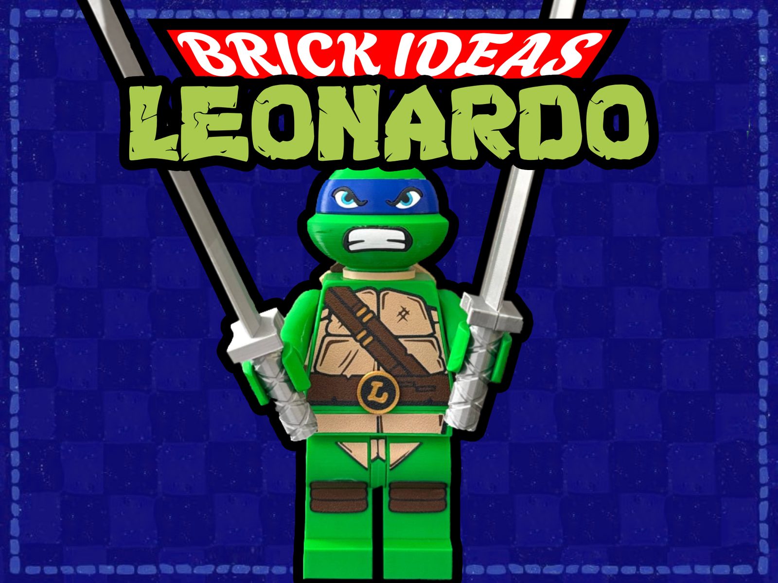 Leonardo NinjaTurtles brick-style - 500% — vue 1
