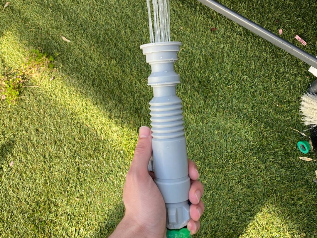 Lightsaber gardena hose spray — vue 1