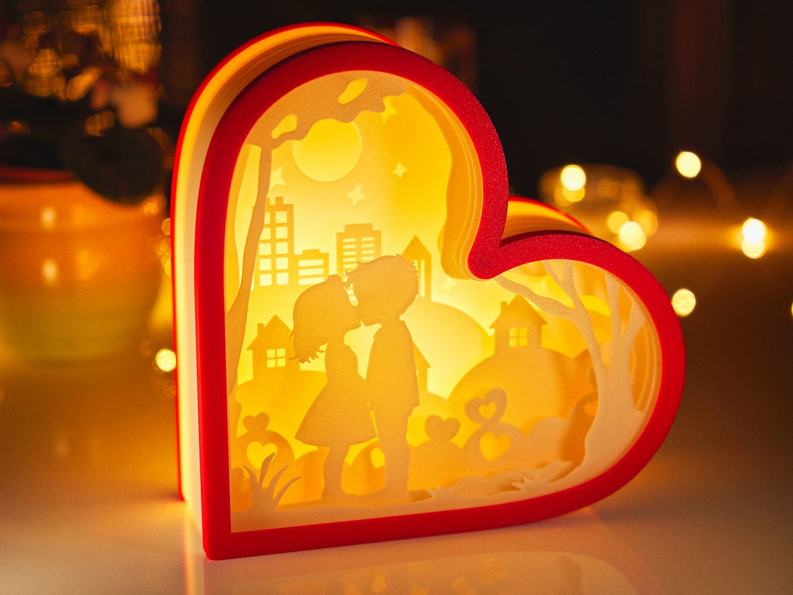 Lovers Valentine Day Shadowbox — vue 1