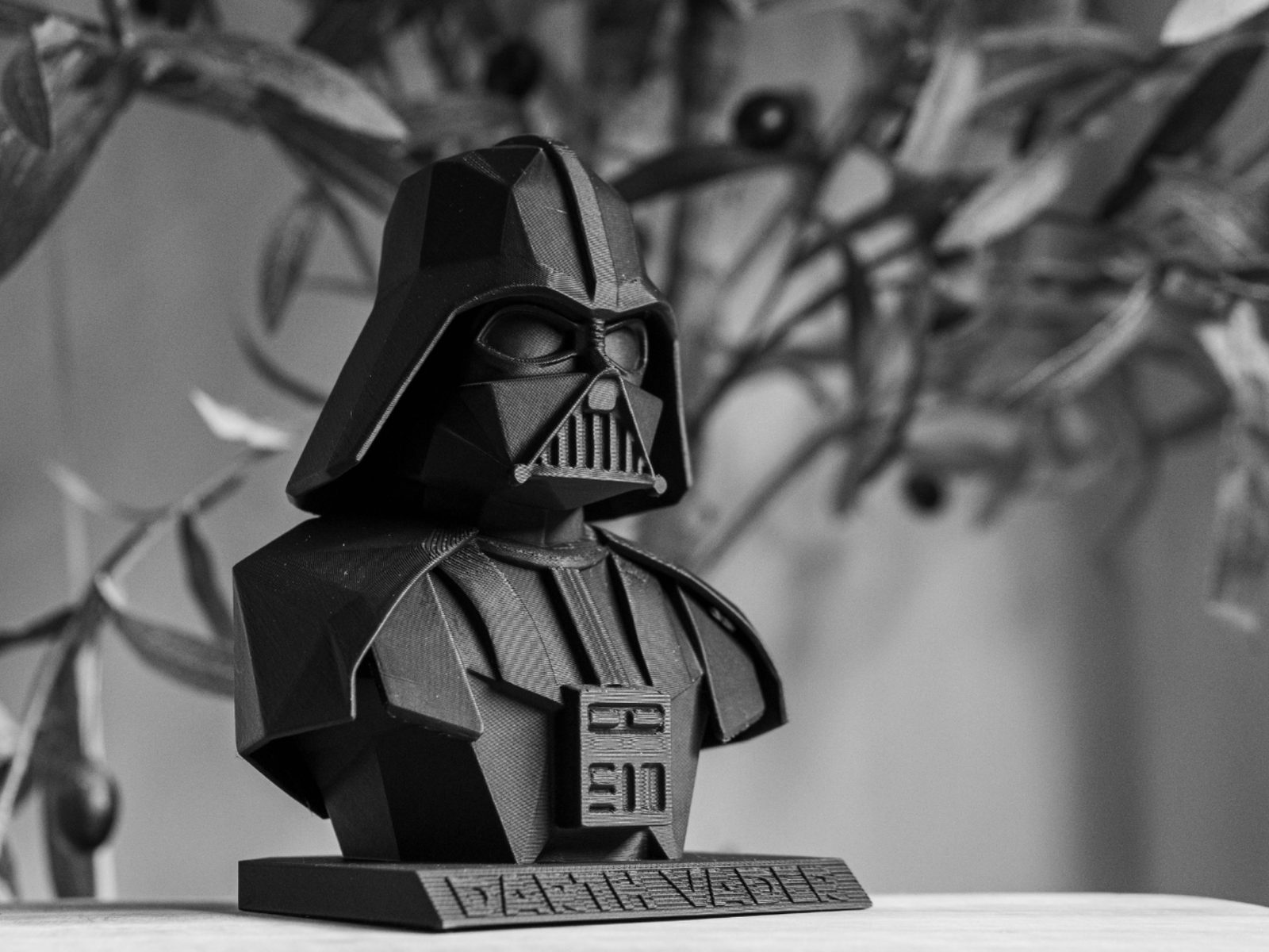 Low Poly Darth Vader Bust — vue 1