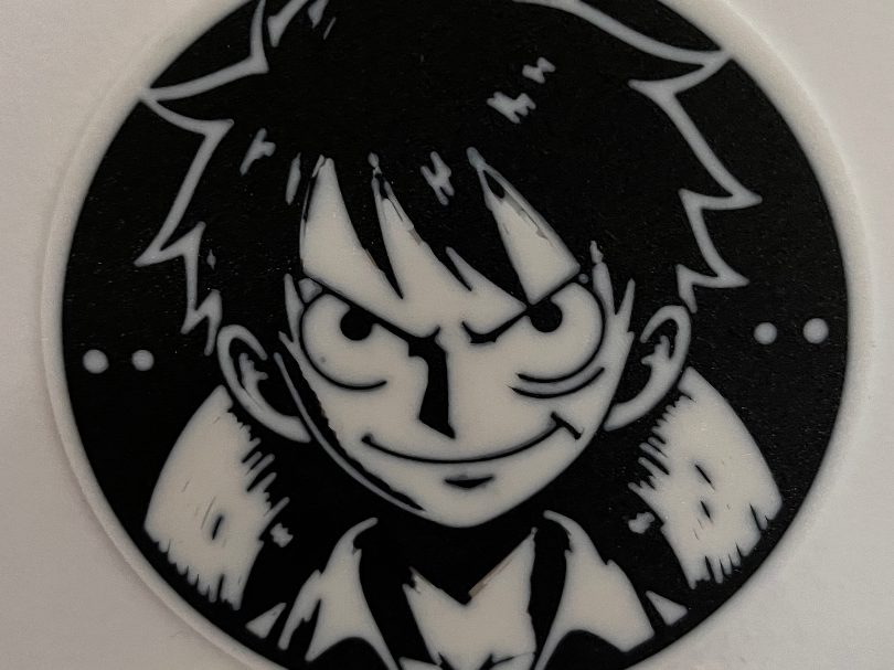 Luffy one piece coaster — vue 1