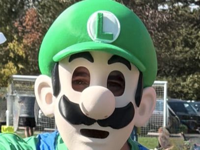 Luigi Full Face Mask (Quick Print) — vue 1
