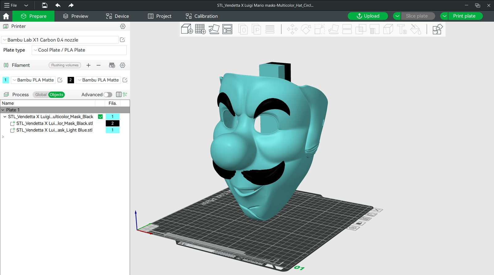 Luigi Vendetta Mask–( Personal Use Recommended) — vue 2
