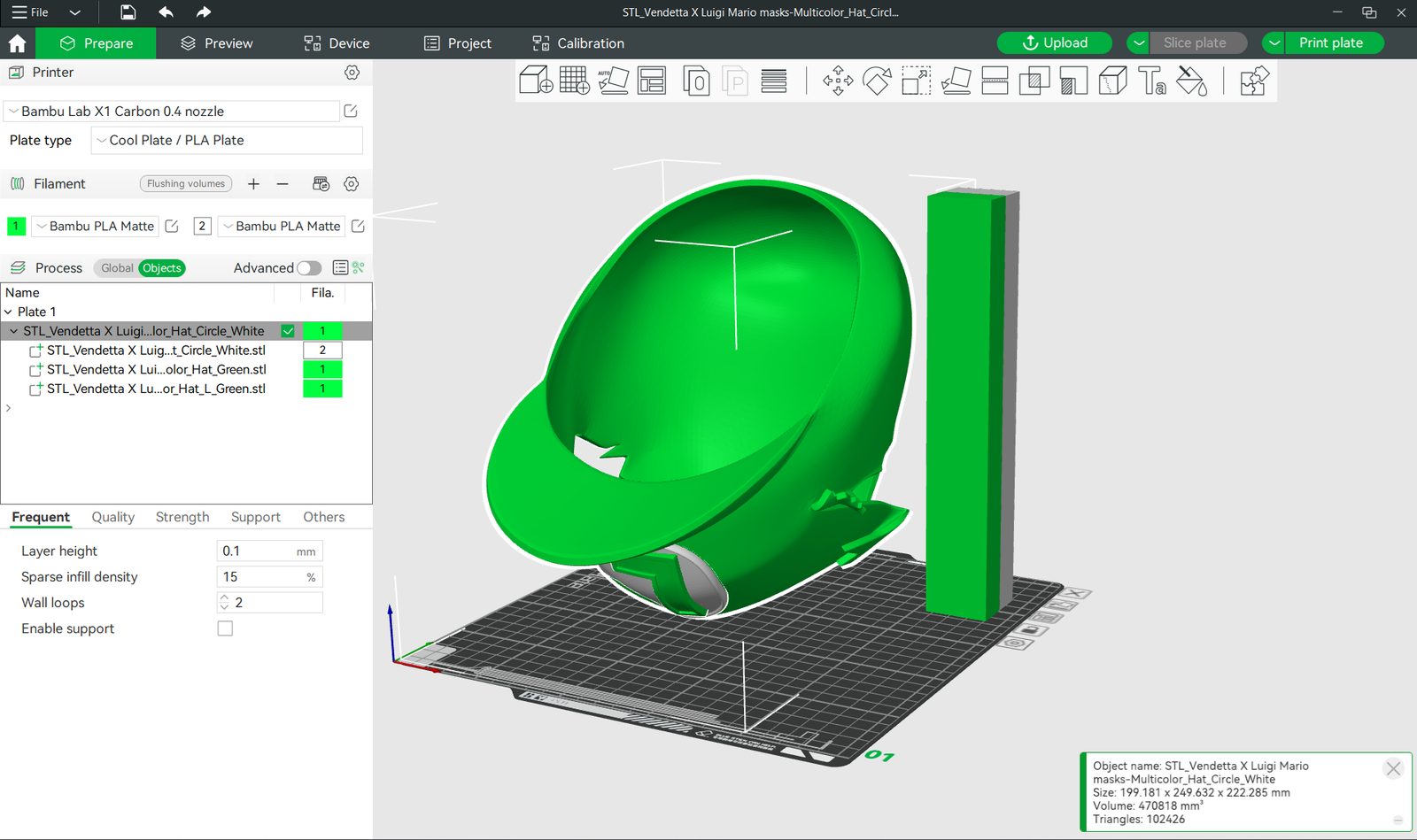 Luigi Vendetta Mask–( Personal Use Recommended) — vue 3