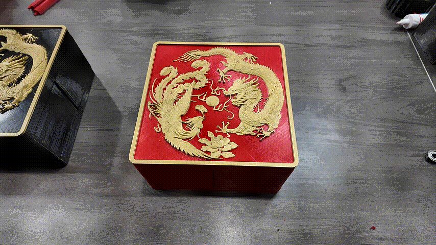 Lunban Box for Wedding candy box，鲁班盒早生贵子婚礼盒 — vue 1