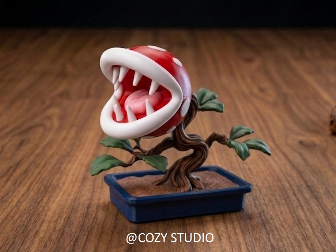 Mario Piranha Plant Bonsai / — vue 1