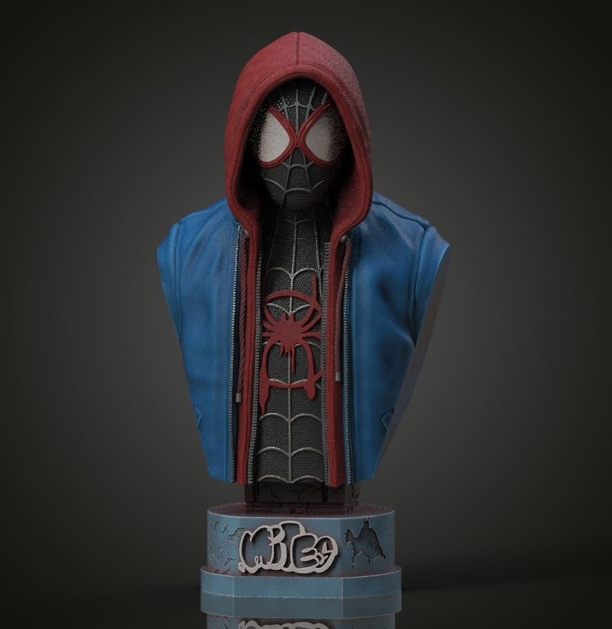Miles Morales Spiderman — vue 1