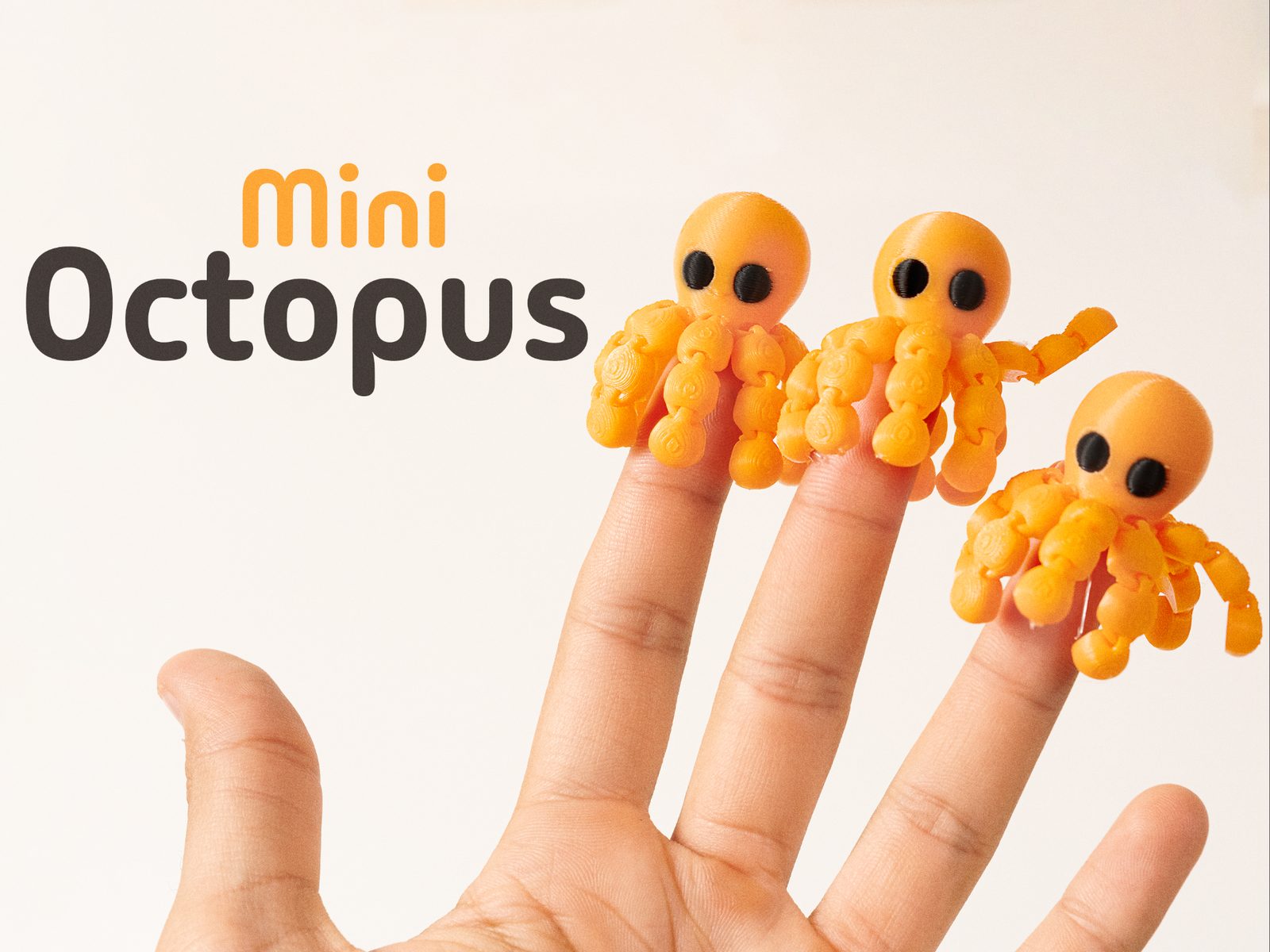Mini Octopus – Articulated & Keychain — vue 1