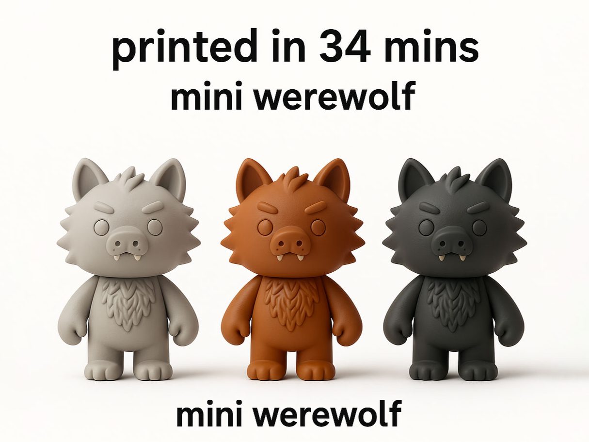 Mini Werewolf – Spooky Collectible v2 — vue 1