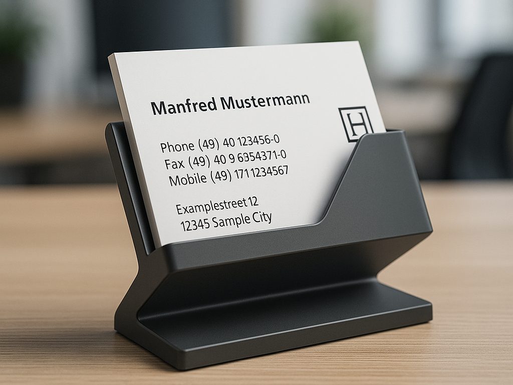 Modern Business Card Holder — vue 1