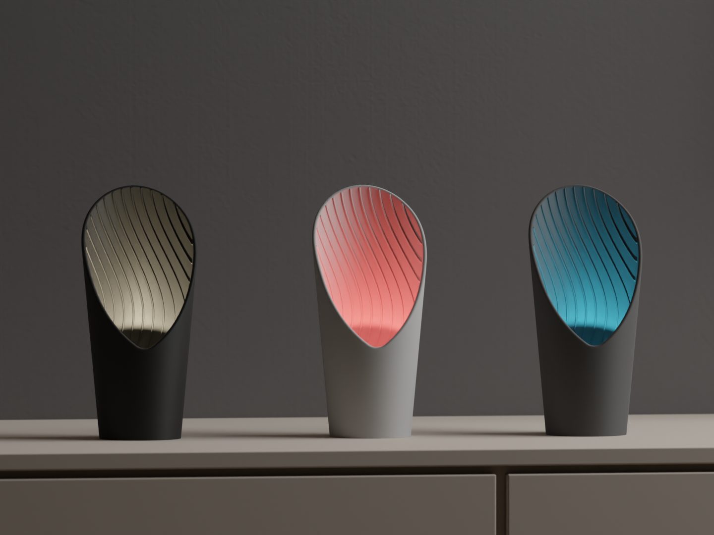 Modern Desktop Lamp. Wireless RGB Uplighter. Easy — vue 1