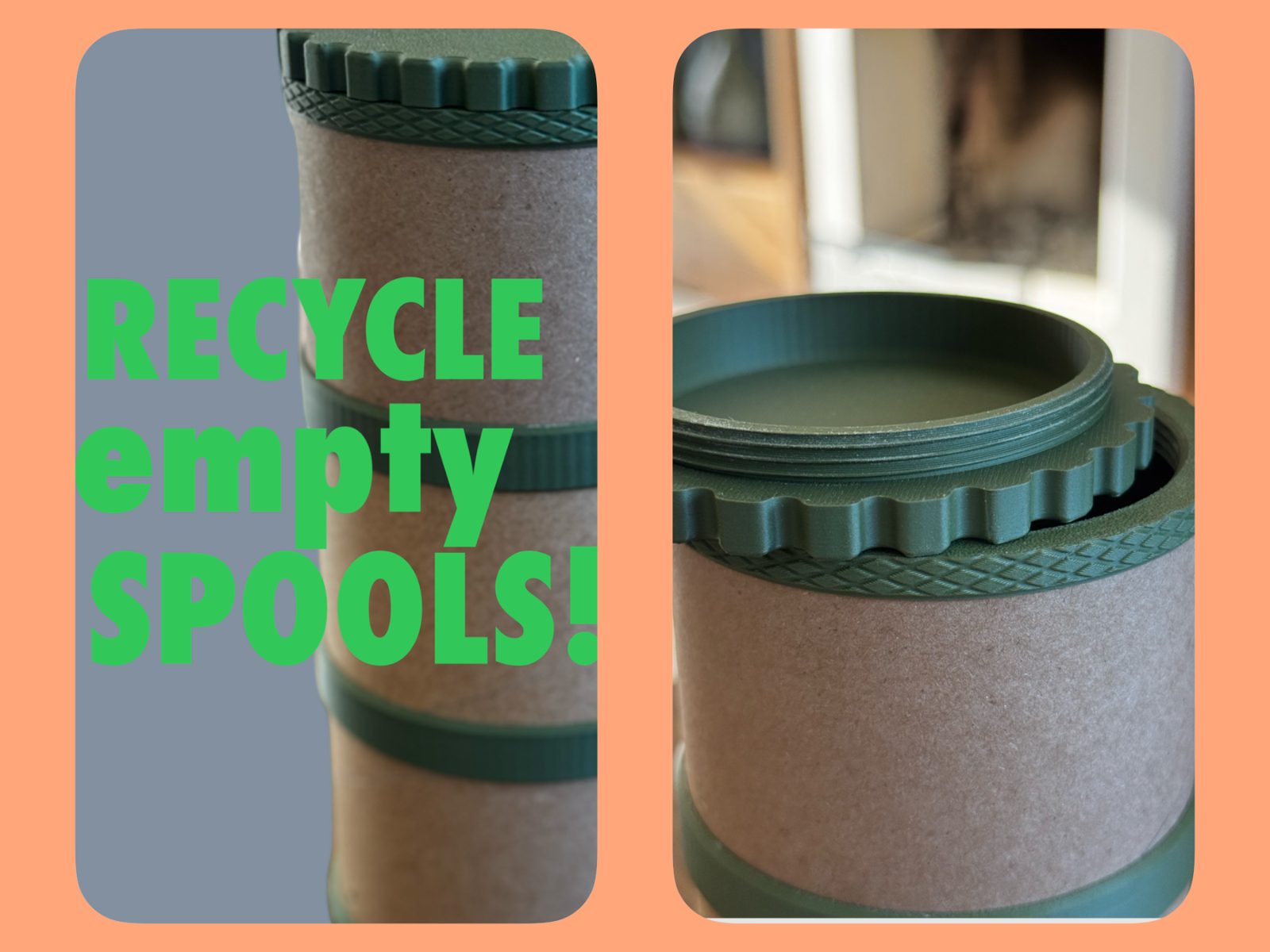 Modular Container with Screw Cap and Stackable Sys — vue 1