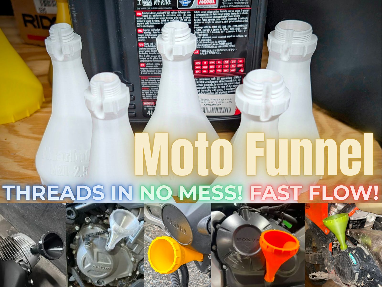 Motorcycle Oil Funnel - Perfect Flow — vue 1