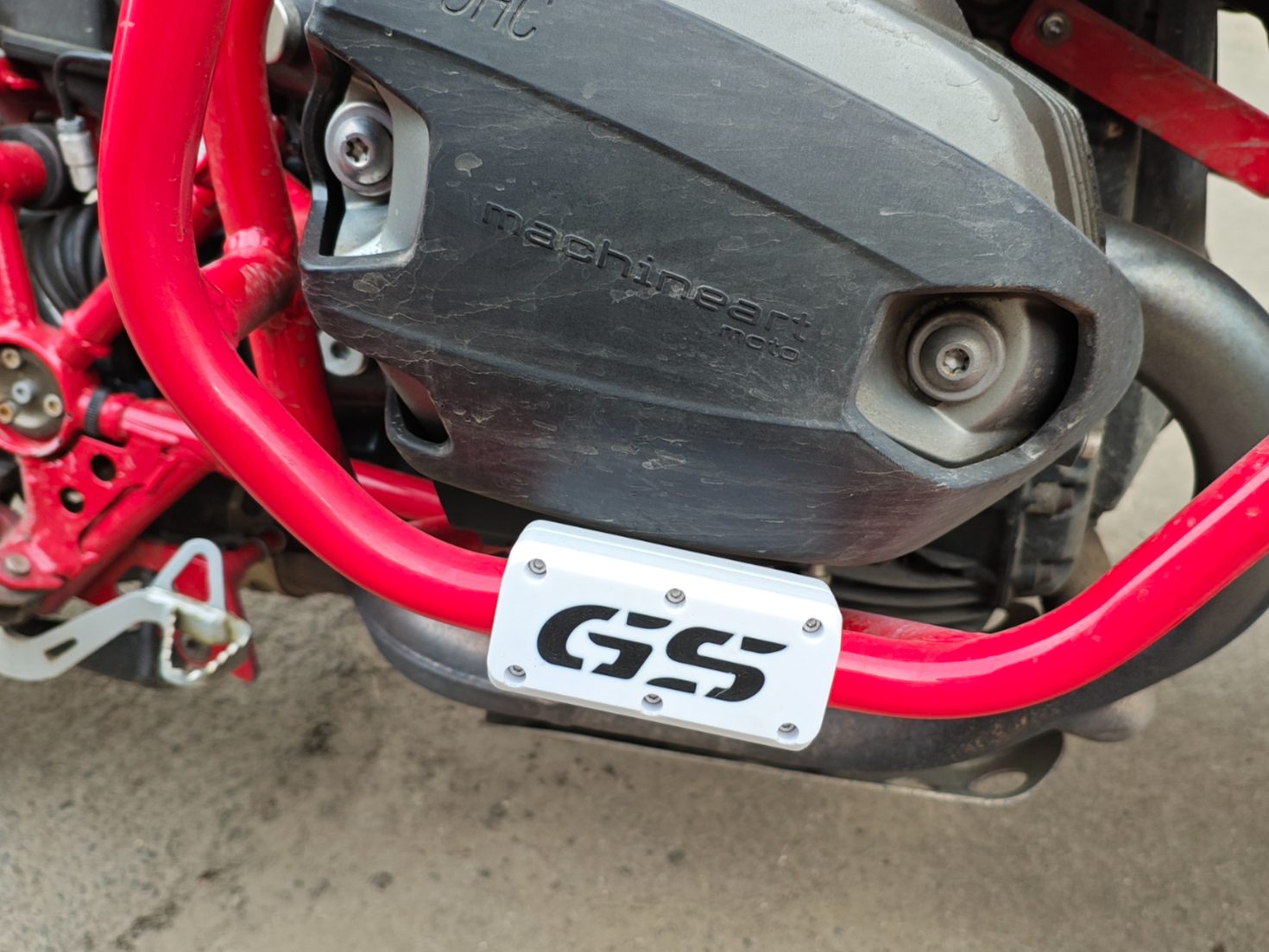 Motorcycle slider for crash bars 22mm — vue 1