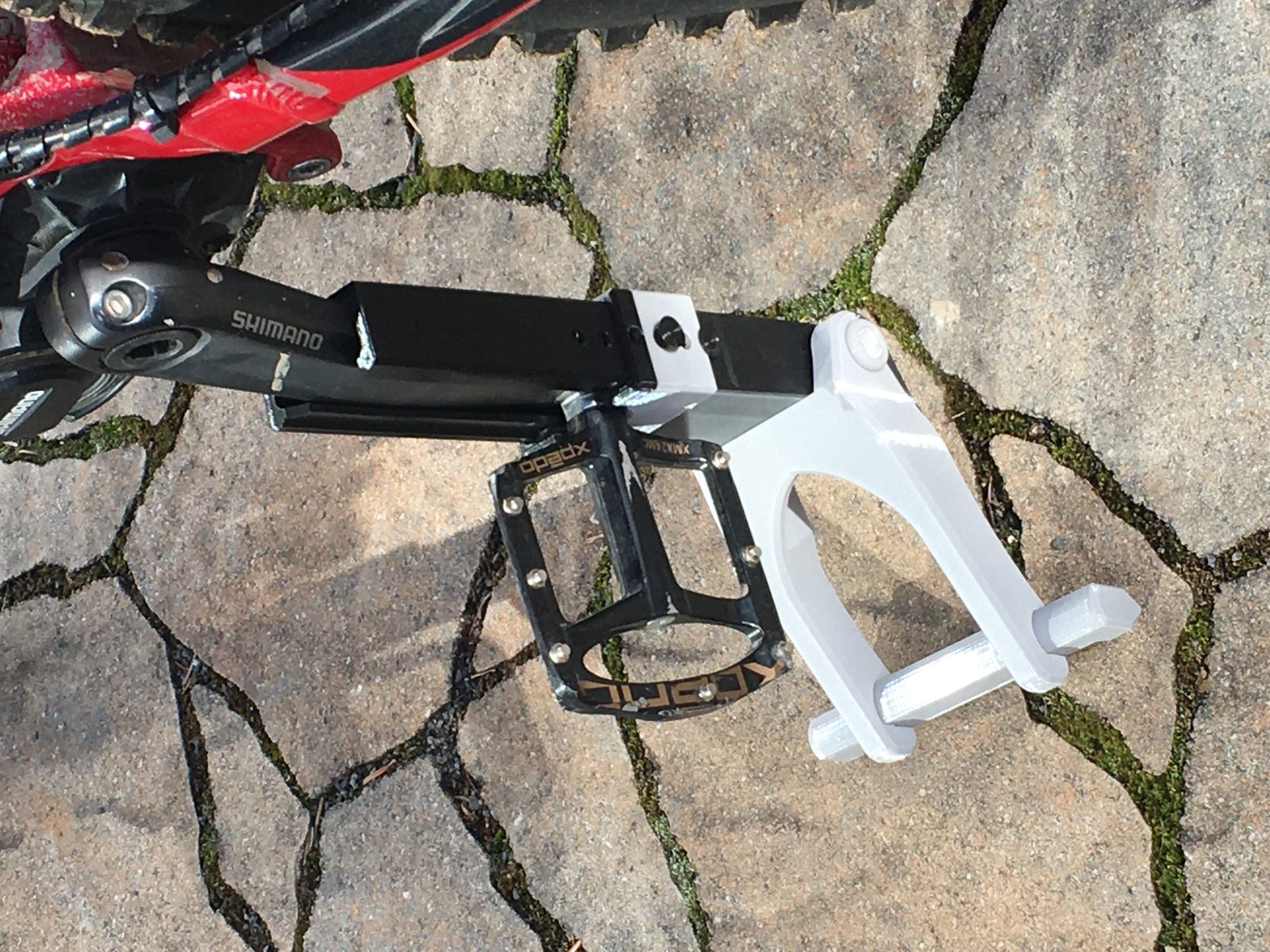 MTB Bike stand foldable and height adjustable, no screws — vue 1