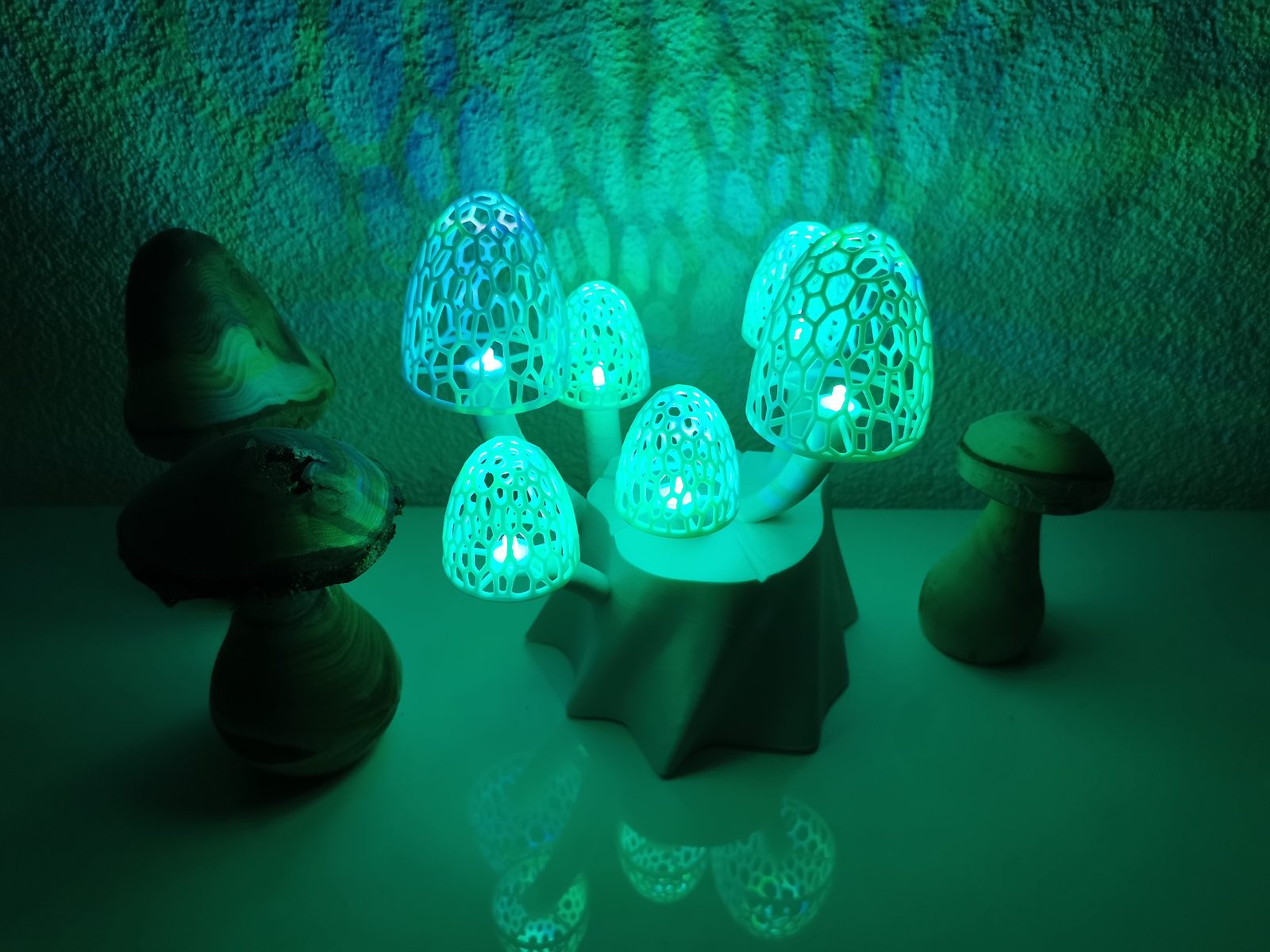 Mushroom Voronoi Lamp — vue 1