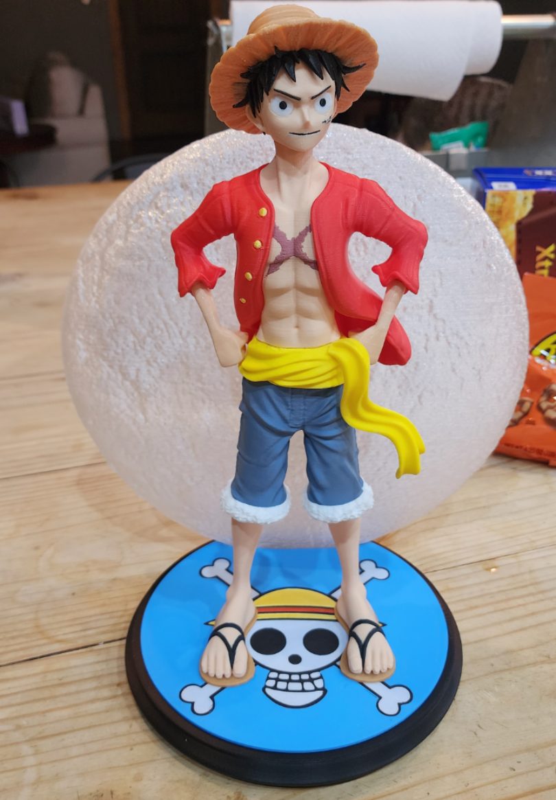 One Piece Multipart Luffy Statue AMS 167mm &330mm — vue 1