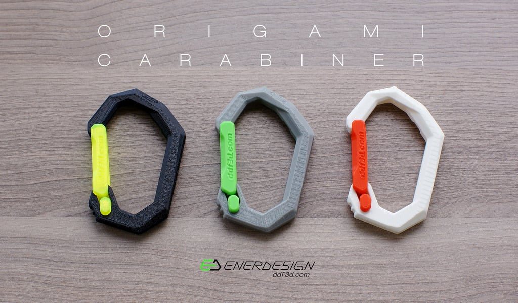 Origami Carabiner by ddf3d.com — vue 1