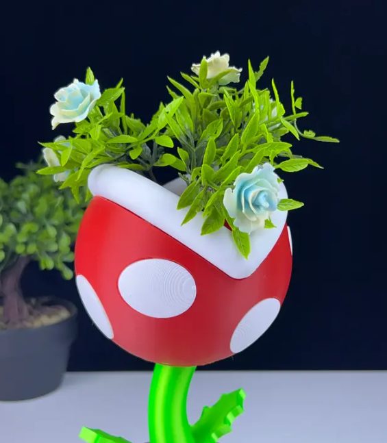 Piranha Plant planter — vue 1