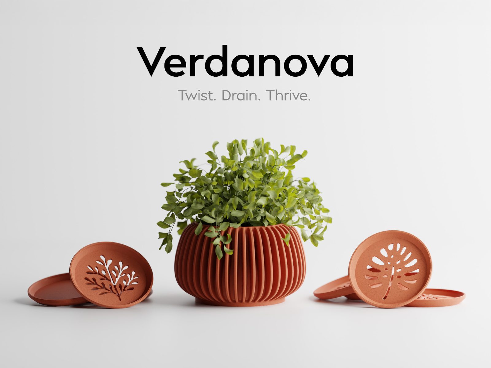 Plant Pot Verdanova – Twist. Drain. Thrive — vue 1