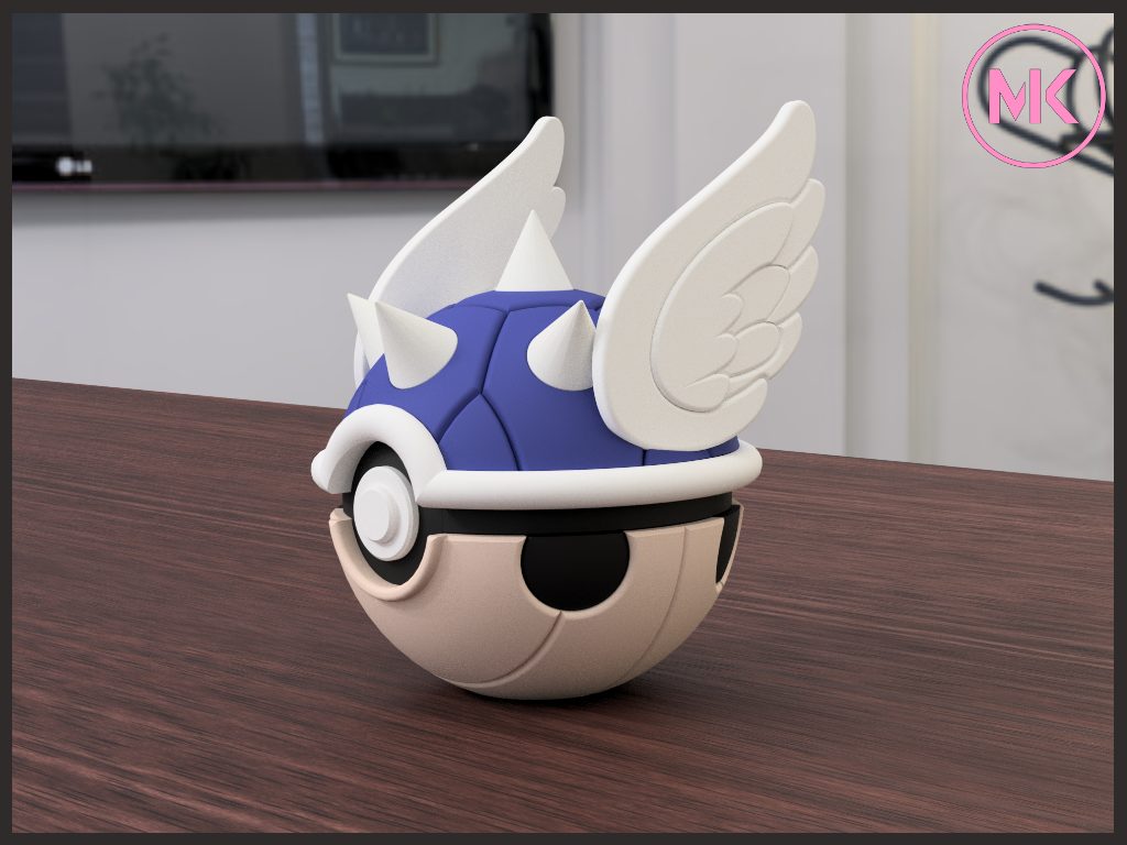 Pokéball – Blue Shell Edition (Mario Kart) — vue 1
