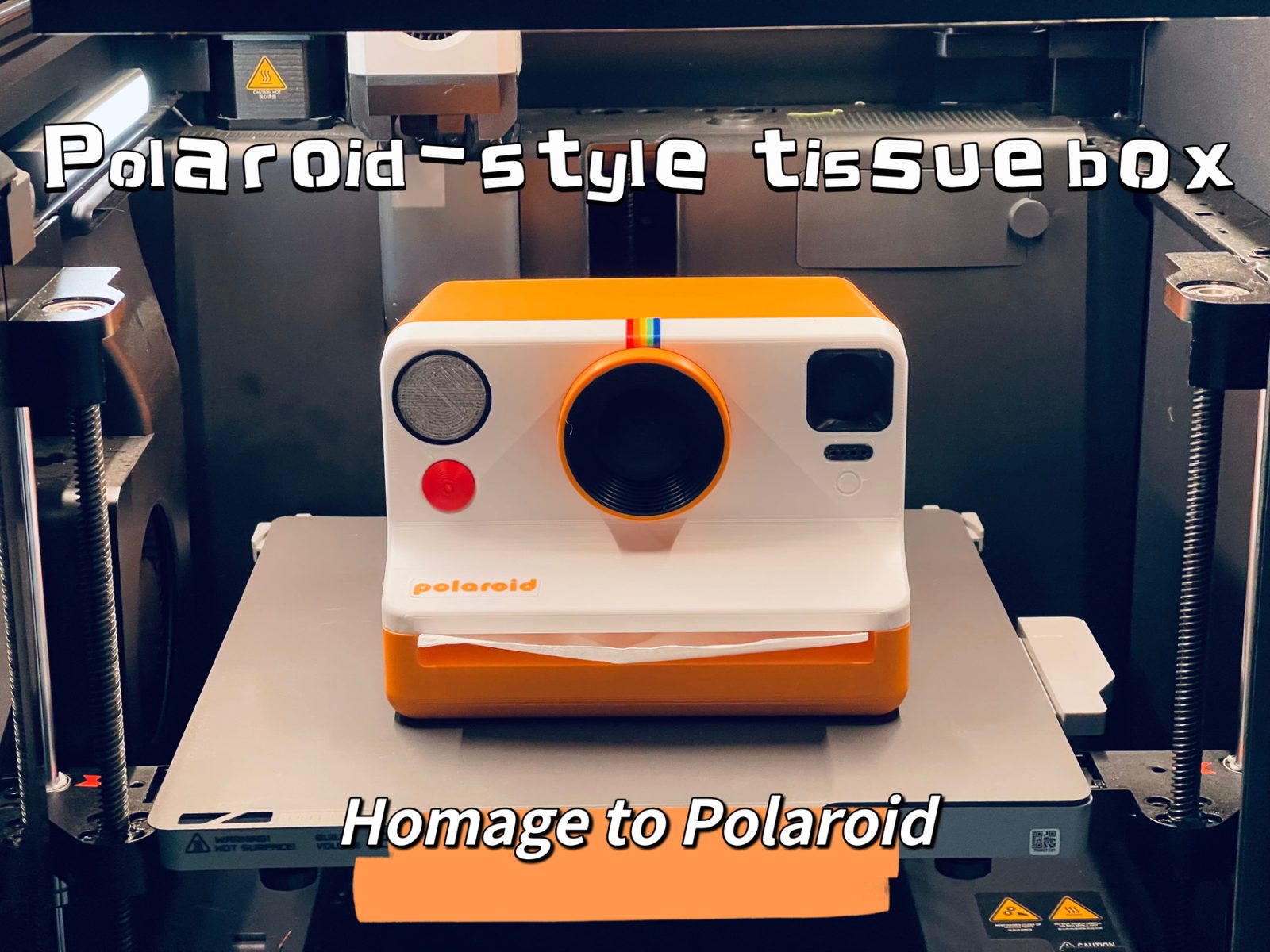 Polaroid-style tissue box — vue 1
