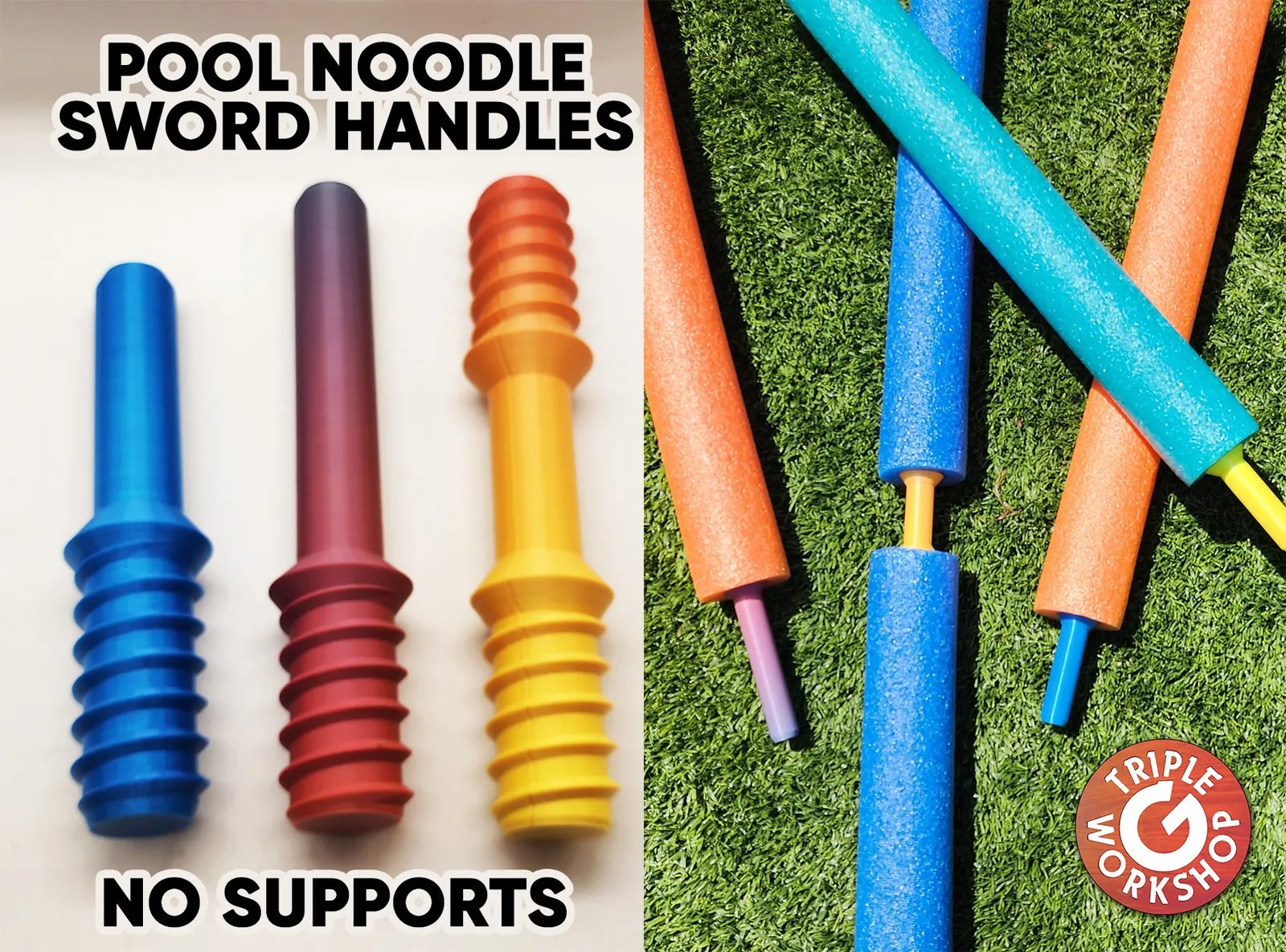 Pool Noodle Sword Handles - No Supports — vue 1