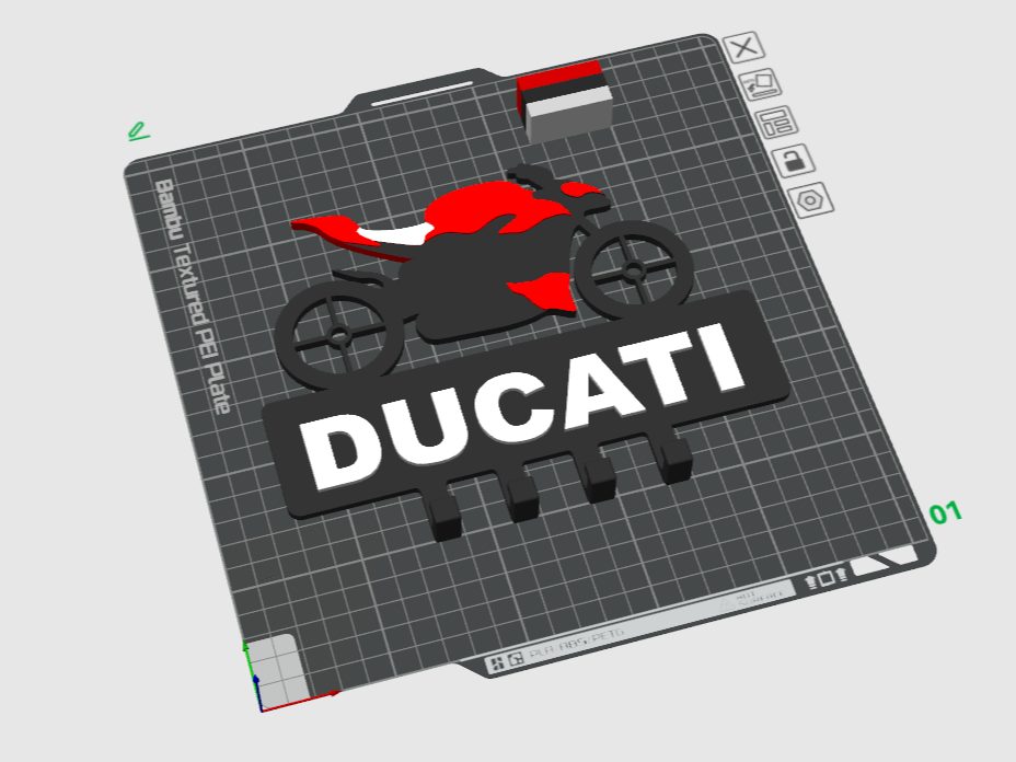 Porta chiavi Ducati- StreetFighter V4S — vue 1