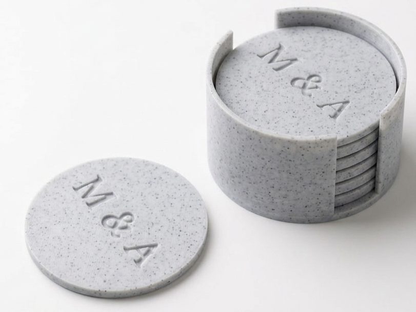 Posavasos Personalizables Minimalista Iniciales — vue 1