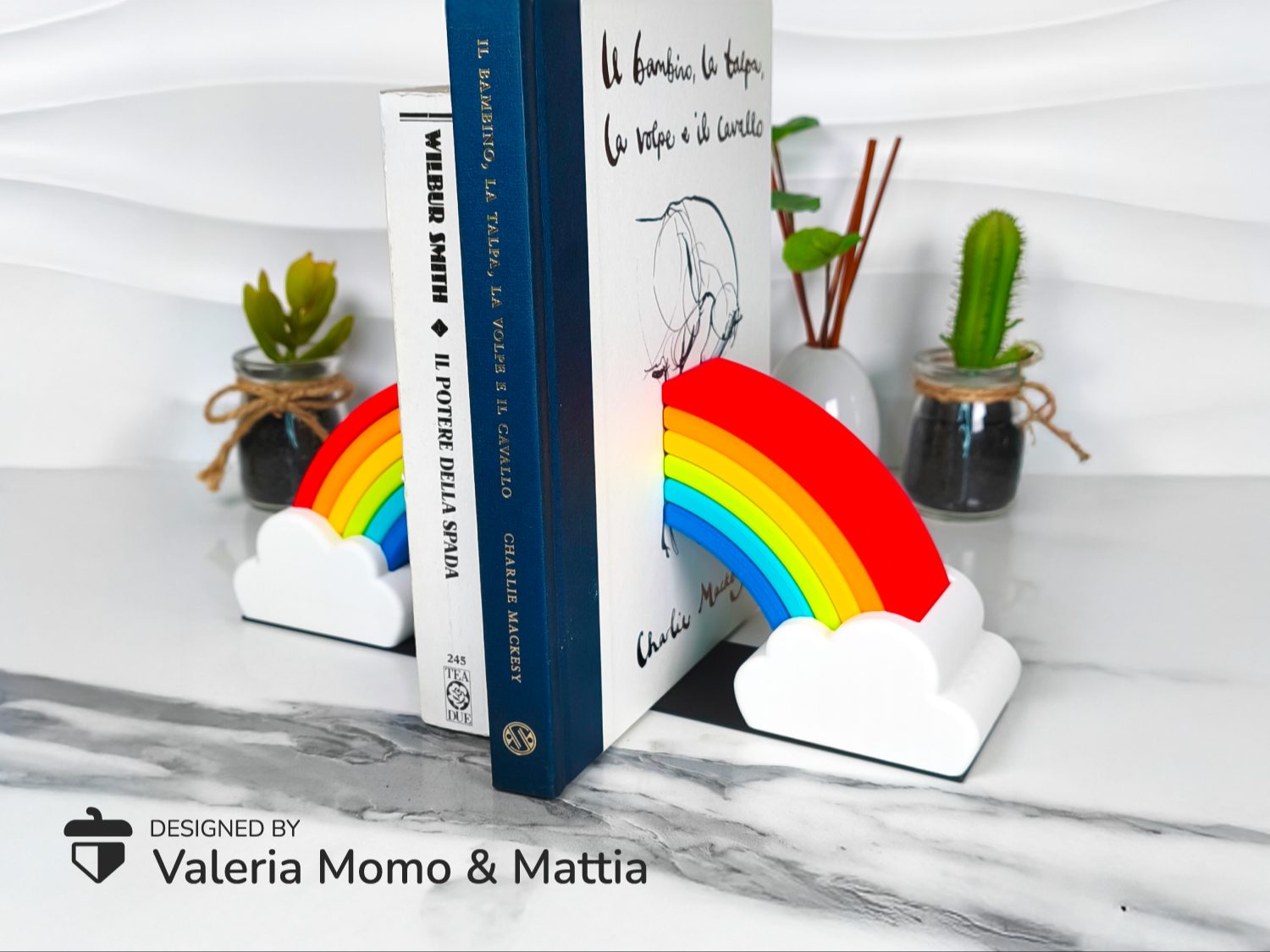 Rainbow Bookends – or Glue Needed! — vue 1