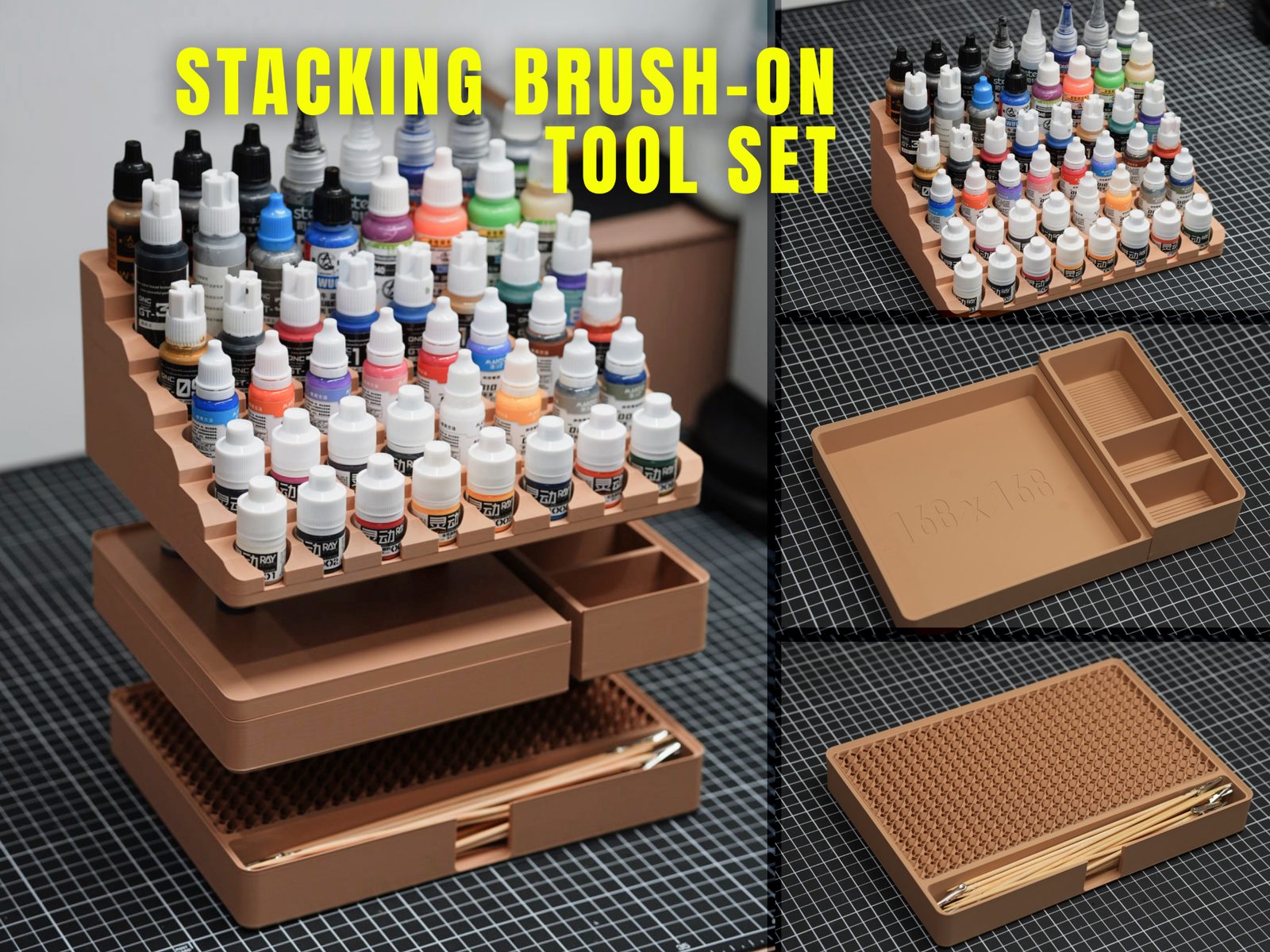【RC004】Stacking Brush-on Tool Set-笔涂堆叠套装-无需AMS-无支撑 — vue 1