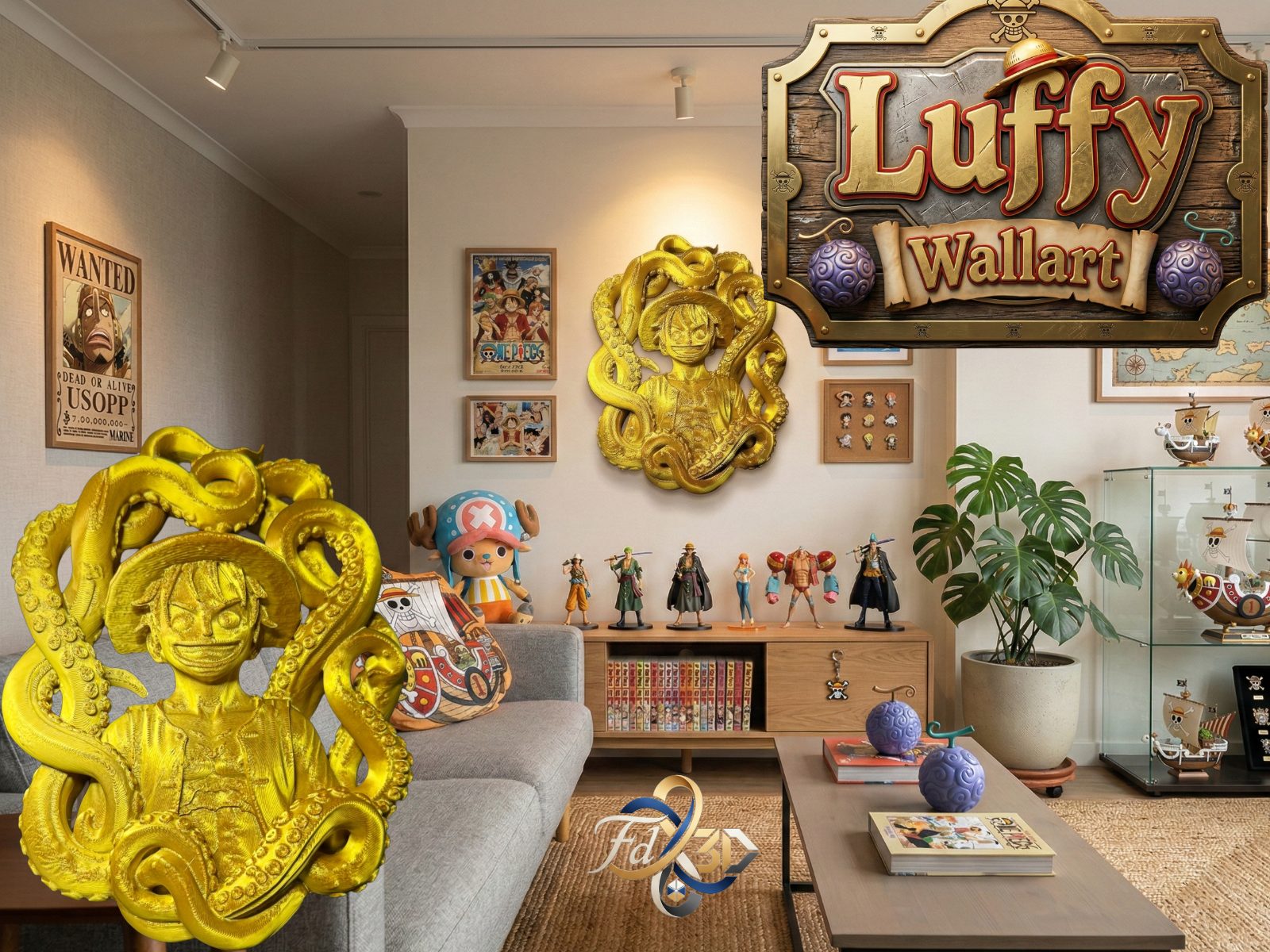 Ruffy/Luffy D Monkey Wallart — vue 1