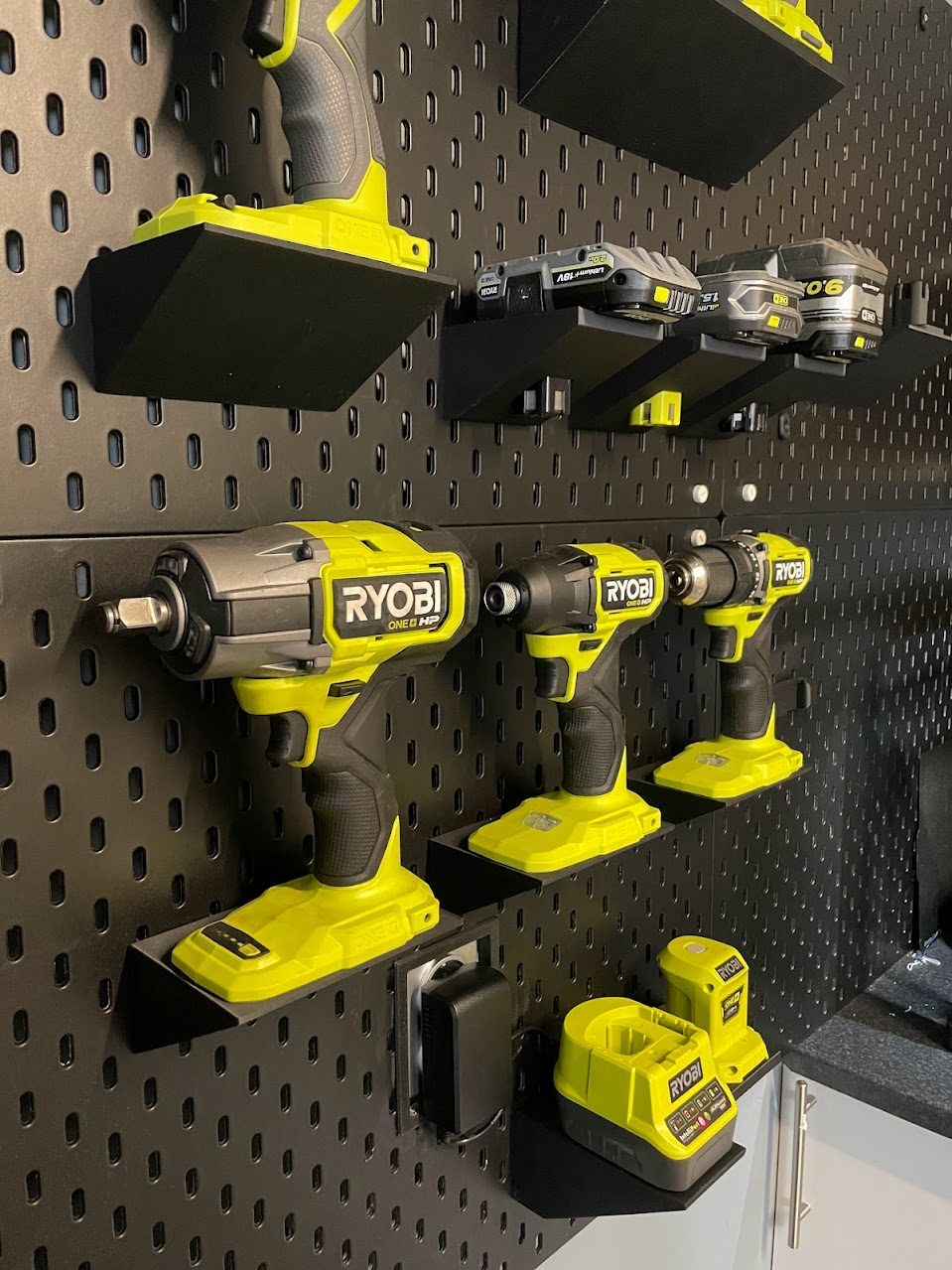 Ryobi Tool Holder Ikea Skadis — vue 1