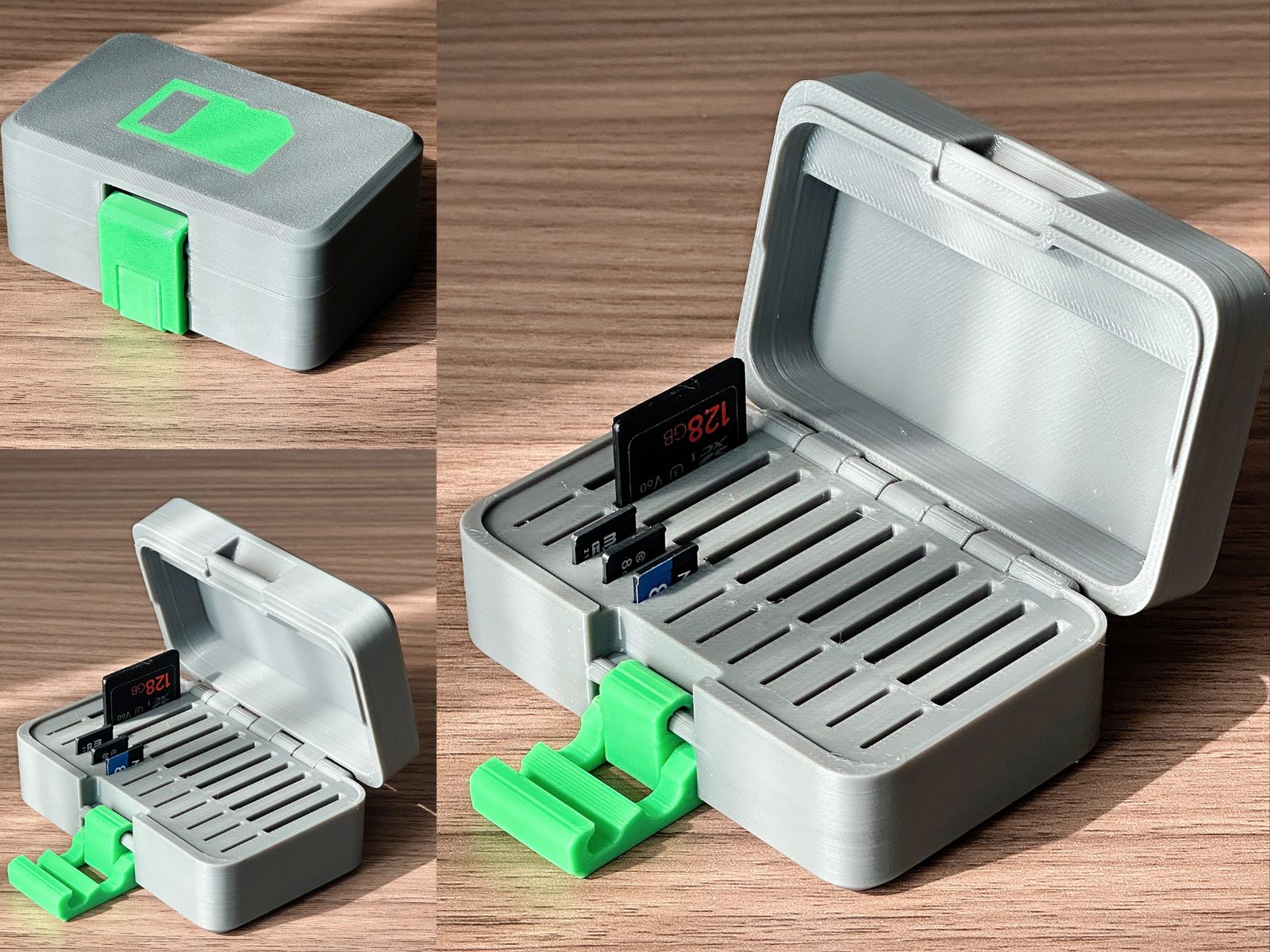 SD card storage box — vue 1